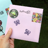 蝶 ラバースタンプ