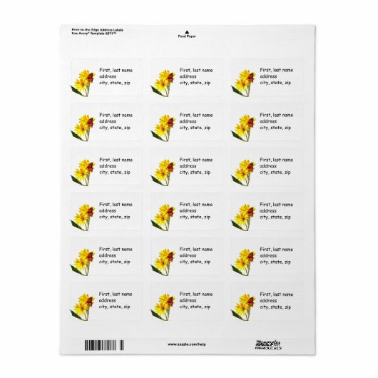 蝶 ラベル (フルシート)