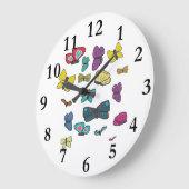 蝶 ラージ壁時計 (傾斜)