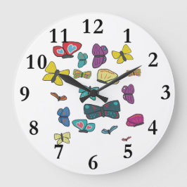 蝶 ラージ壁時計