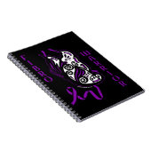 蝶/リボン…フィブロー ノートブック (右側)