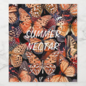 蝶 ワインラベル (シングルラベル)