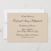 蝶 ワルナット 花 桜 水彩画 アート 招待状 (裏面)