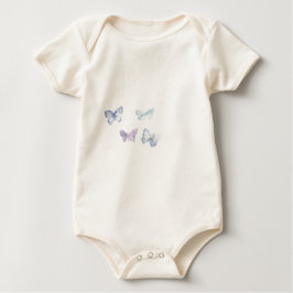 「蝶」乳児オールインワンの「クリーパー」 ベビーボディスーツ