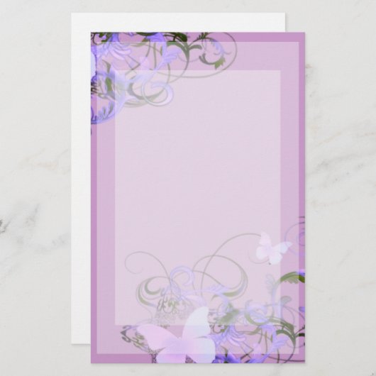 蝶 便箋 (正面/裏面)