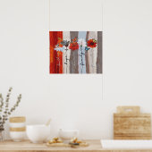 蝶 – 信仰、希望、愛、家族、友人 ポスター (キッチン)