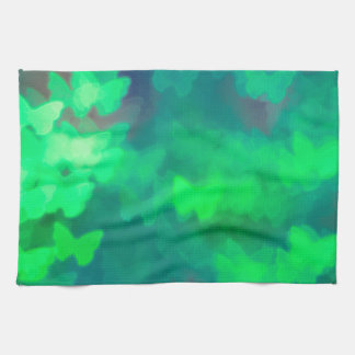 蝶《写真》ぼけ味 キッチンタオル