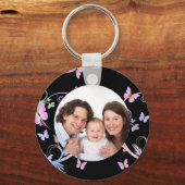 蝶/写真 キーホルダー (正面)