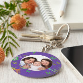 蝶/写真 キーホルダー (側面)