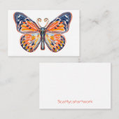 蝶 名刺 (正面/裏面)