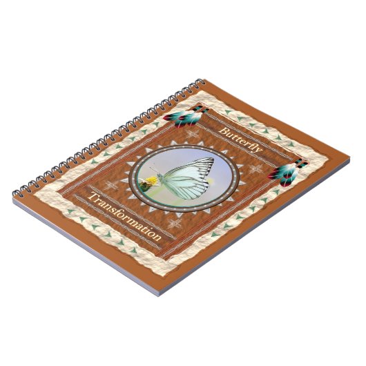 蝶-変形のノート80のページ ノートブック (左側)