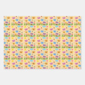 蝶 夏の 誕生日 ラッピングペーパーシート (正面2)
