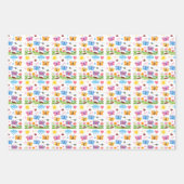 蝶 夏の 誕生日 ラッピングペーパーシート (正面)