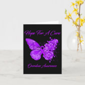 蝶　希望を胸に　オーバードース啓発 カード (黄色い花)