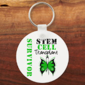蝶 – 幹細胞移植サバイバー キーホルダー (正面)