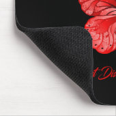 蝶 彼の闘いは私の闘い 心臓病啓発 マウスパッド (コーナー)