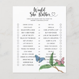 蝶/彼女はむしろ赤ちゃんシャワーゲーム