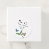 蝶 – 彼女ポップ・アートのが赤ちゃんシャワーをポップする時に フェイバータグ (インサイチュ)