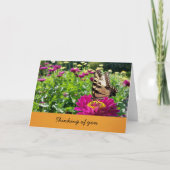 蝶 - 想い出（中は空白） カード (正面)