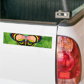 蝶-愛は笑い住んでいます バンパーステッカー (トラック上)