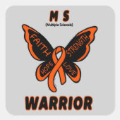 蝶/戦士…MS スクエアシール (正面)