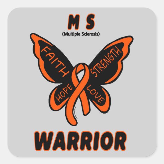 蝶/戦士…MS スクエアシール (正面)