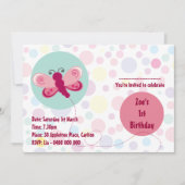 蝶 招待状 (正面)