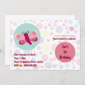 蝶 招待状 (正面/裏面)