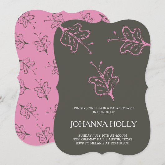 蝶 招待状 (正面/裏面)