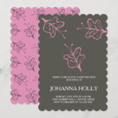 蝶 招待状 (正面/裏面)