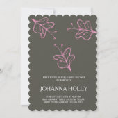 蝶 招待状 (正面)