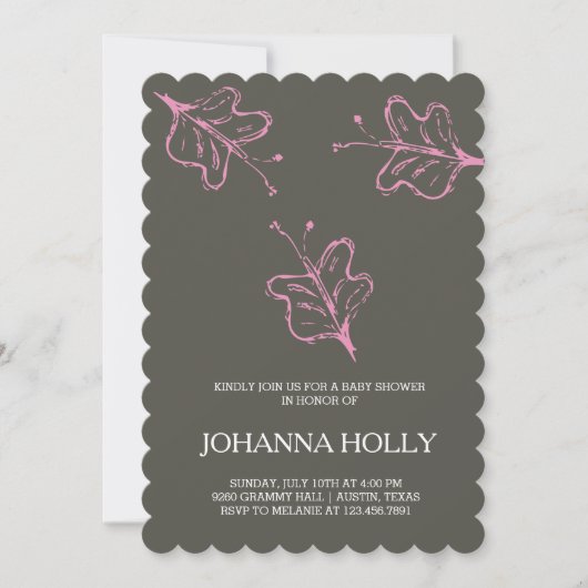 蝶 招待状 (正面)