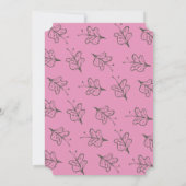 蝶 招待状 (裏面)