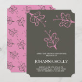 蝶 招待状 (正面/裏面)