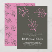 蝶 招待状 (正面/裏面)