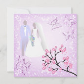 蝶 招待状 (裏面)