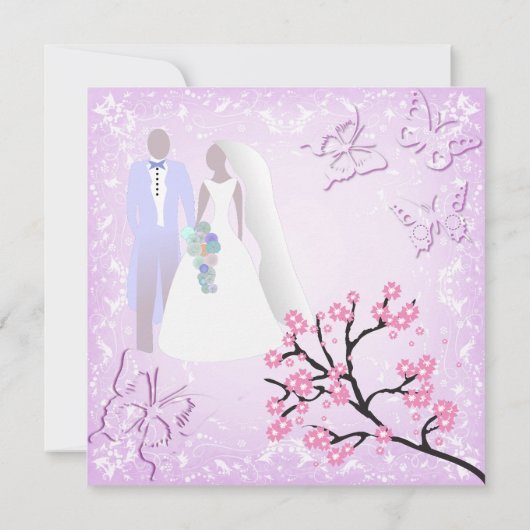 蝶 招待状 (裏面)