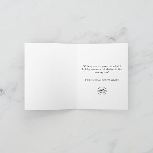 蝶(昆虫)オオカバマダラ、モナーククリスマスグリーティ企業のング シーズンカード (内部)