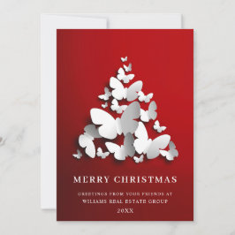 蝶（昆虫）オオカバマダラ、モナーククリスマスグリーティ企業のング シーズンカード