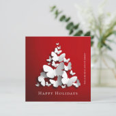 蝶（昆虫）オオカバマダラ、モナーククリスマスグリーティ企業のング シーズンカード (スタンド正面)