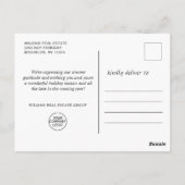 蝶（昆虫）オオカバマダラ、モナーククリスマスグリーティ企業のング ポストカード (裏面)