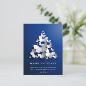 蝶（昆虫）オオカバマダラ、モナーククリスマスグリーティ企業のング ポストカード (スタンド正面)