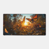 蝶、（昆虫）オオカバマダラ、モナークズアットサンセットNo. 84 デスクマット (正面)