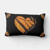 蝶（昆虫）オオカバマダラ、モナーク撮影写真 ランバークッション (裏面)