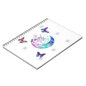 蝶、月、クリスタルのノートブック ノートブック (左側)
