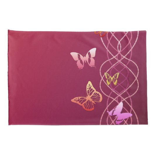 蝶 枕カバー (裏面-右)