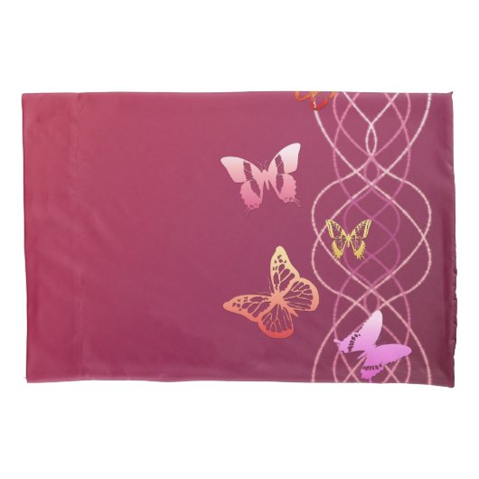 蝶 枕カバー (正面左)