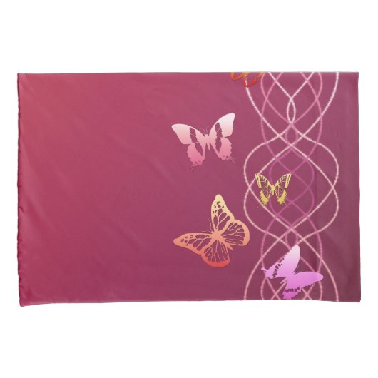 蝶 枕カバー (正面右)