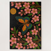 蝶 桜 月 ジグソーパズル (縦)