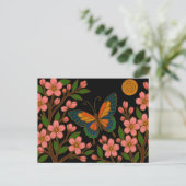 蝶 桜 月 ポストカード (スタンド正面)